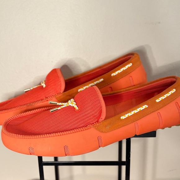 SWIMS Men’s Orange Loafer Watershoes Size 13 - Picture 2 of 16